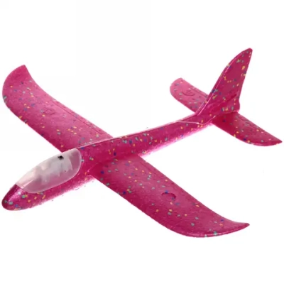Самолет метательный «Истребитель» 46*48 см с подсветкой корпуса, микс