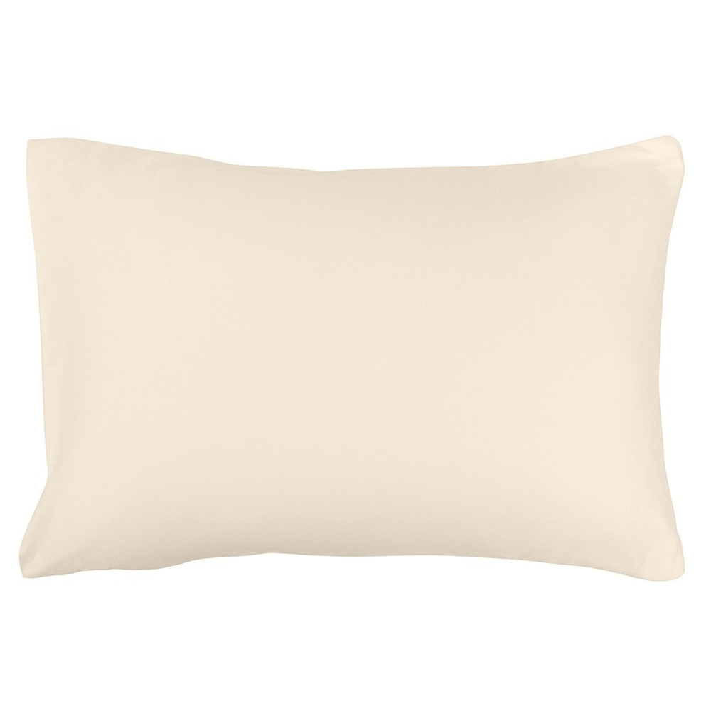 Набор из двух наволочек из сатина кремового цвета из коллекции essential, 50х70 см