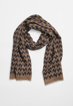 Шерстяной палантин SOROKONOZHKA LIGHT KHAKI 68х190