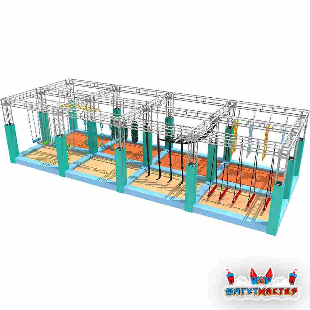 Развлекательный парк ниндзя «Мир воинов», 14×7×3,5 м