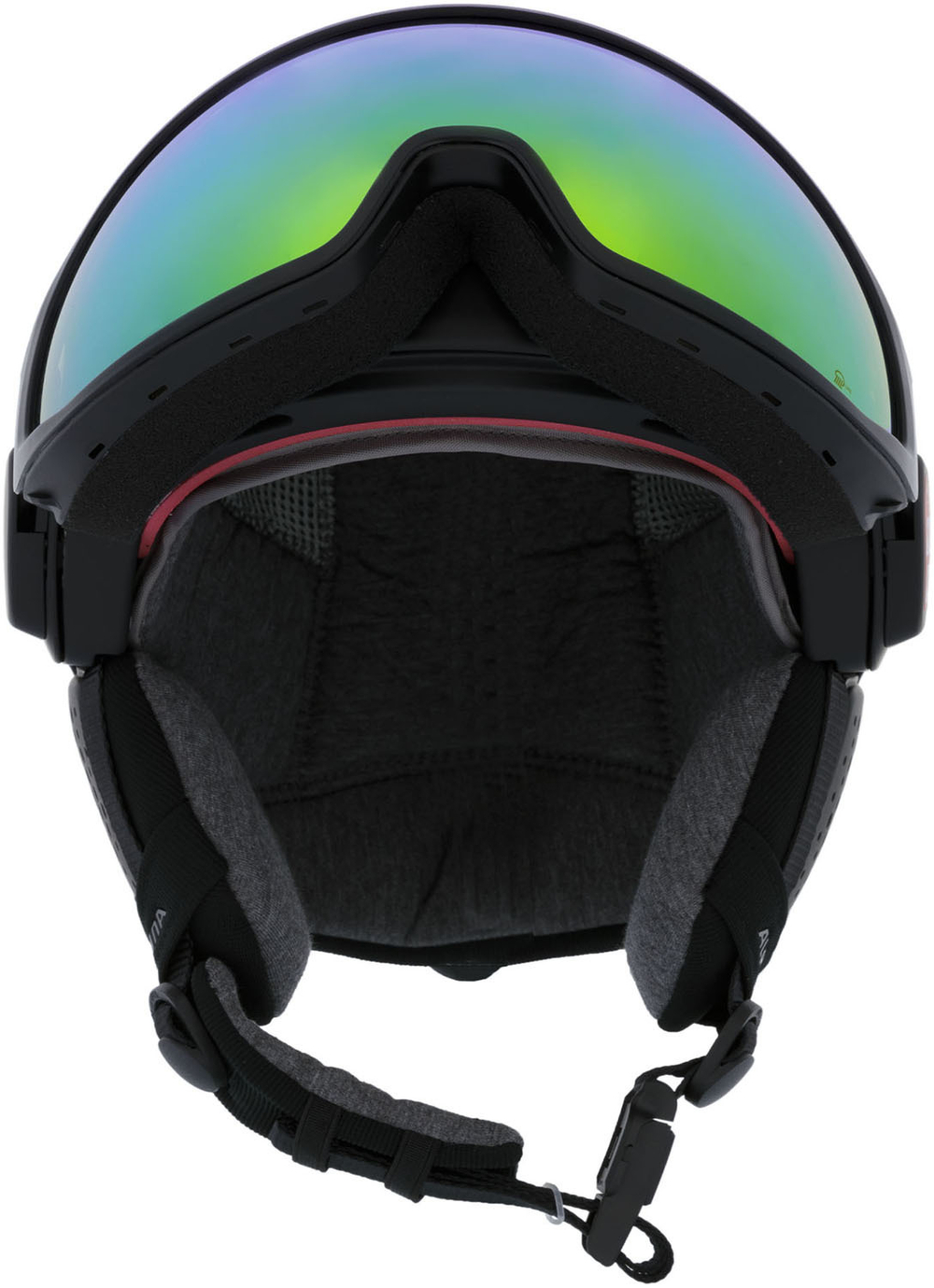 Шлем с визором ALPINA Alto Q-Lite Black Matt (Gold Mirror) (см:59-63)