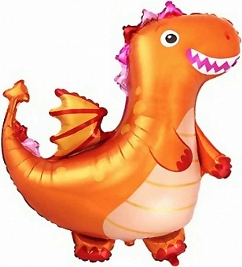 Ф Мини-фигура Дракон Оранжевый 14''/36 см.