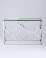 Консоль АРТ ДЕКО 120х40 серебро