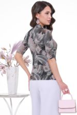 Водолазка темно-серая с принтом DStrend (Акция)