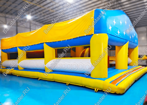 Коммерческий надувной батут "Сказочный комплекс" с крышей