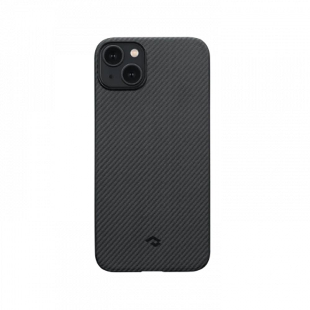 Чехол Pitaka MagEZ Case 3 для iPhone 14 Plus (6.7&quot;), черно-серый узкое плетение, кевлар (арамид)