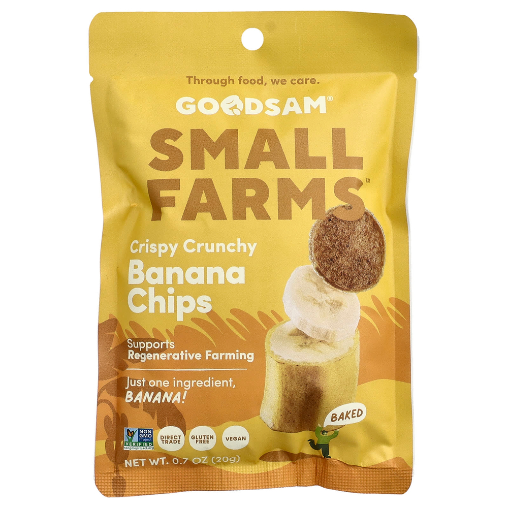 GoodSam, Crystal Farms™, хрустящие чипсы, со вкусом банана, 20 г (0,7 унции)
