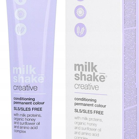 Milk Shake Milk Shake, Creative, SLS/SLES-Free, Permanent Hair Dye, .1.A Intense Metallic Blue, 100 ml For Women