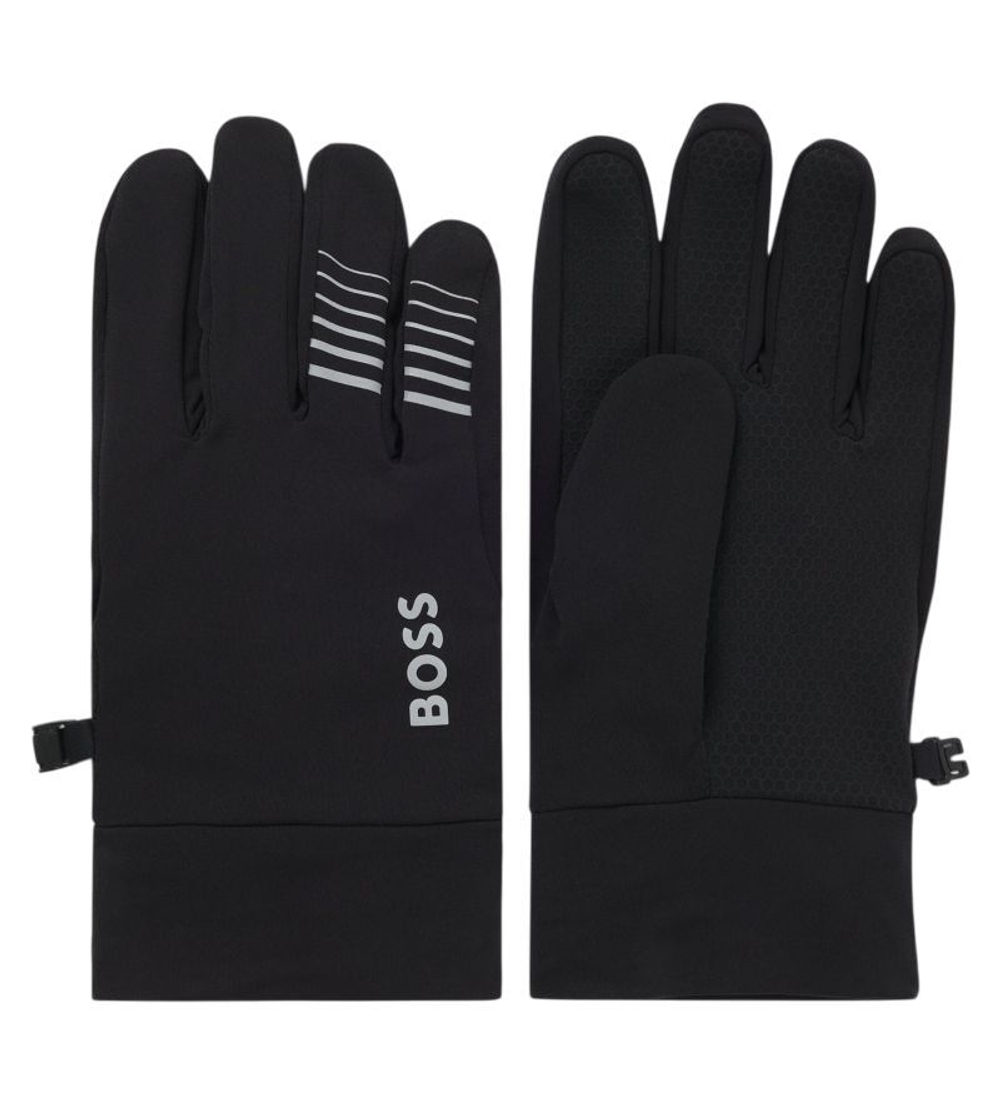 Перчатки спортивные BOSS Active Running Gloves In Stretch Fleece - black
