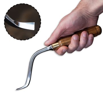 Стамеска для резьбы по дереву, ПЕТРОГРАДЪ, клюкарза Dog Leg, н3, 12мм