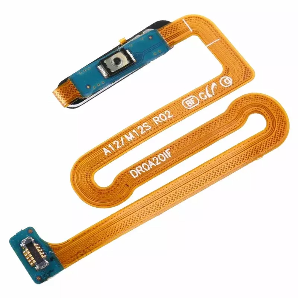 Шлейф для Samsung M127F/A125F/A127F (M12/A12/A12 Nacho) сканер отпечатка пальцев Черный