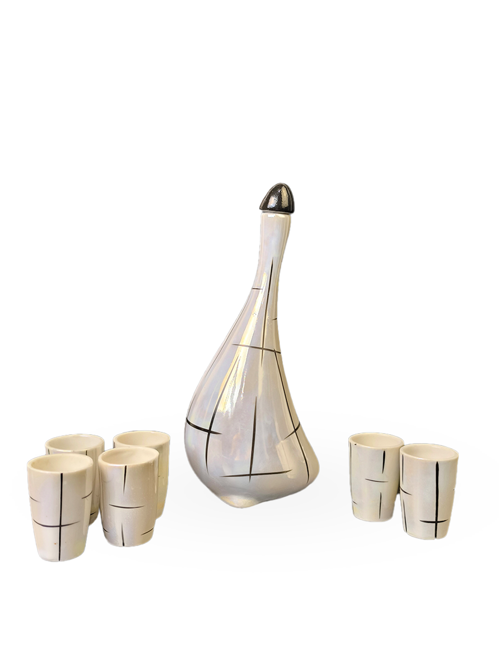 Штоф (Графин) "Гусыня" и 6 стопок (МФЗ)