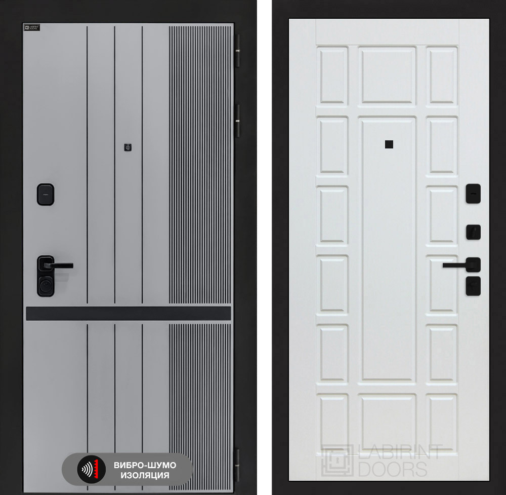 Входная дверь Лабиринт SKYLAB - 12 Белое дерево