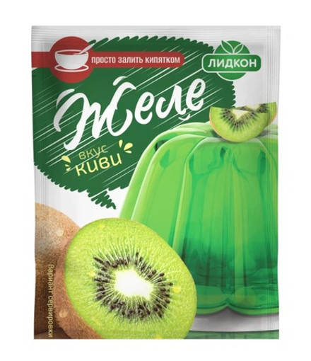 Желе вкус "Киви" 80г. Лидкон