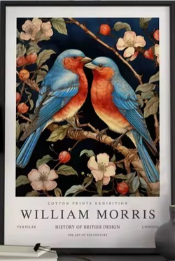 Постер "Птицы 03" William Morris (Уильям Моррис), 20x30 см