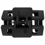 Краб для волос 5 см, soft-touch, чёрный, MONTE VITA, 457009