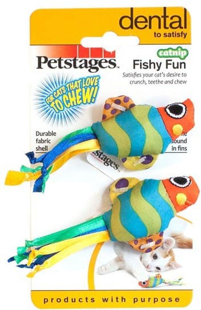 Petstages игрушка для кошек "Рыбки с кошачьей мятой" 2 шт. Petstages игрушка для кошек "Рыбки с кошачьей мятой" 2 шт.