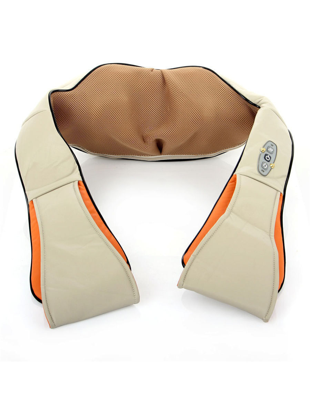 Массажер для шеи и плеч с ИК подогревом роликовый разогревающий японский массаж шиацу