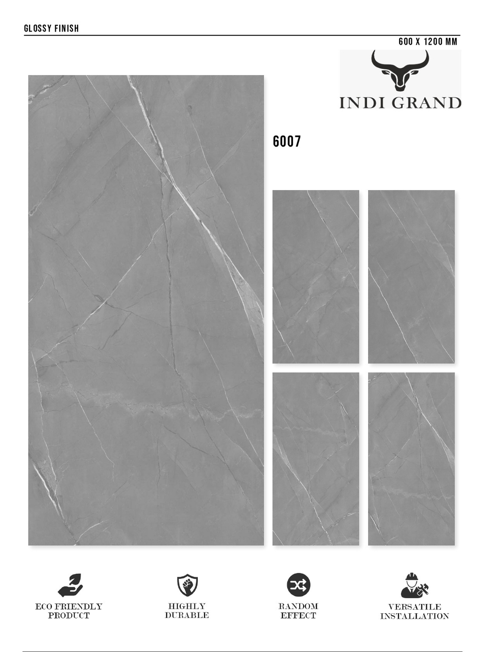 Керамогранит glossy №1 60х120, 6007