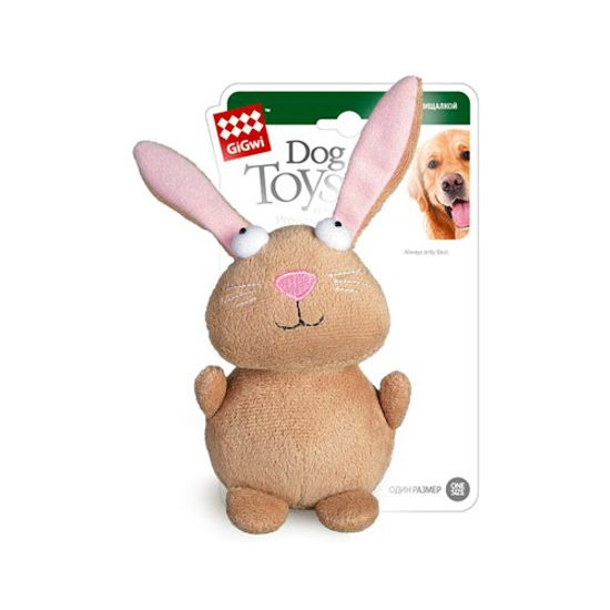 Gigwi игрушка для собак Кролик с пищалкой 16 см