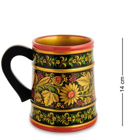 Народные промыслы ХЛ-039/1 Кружка 140*120 (Хохлома)