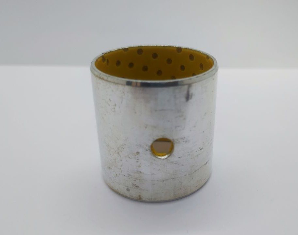 Металлополимерная разрезная свертная втулка SF-2 DX 35*39*40 / Скользящий подшипник / Стальная втулка с POM покрытием / для манипуляторов и спец. техники