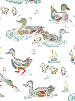 Пододеяльник Сказка "Утки" 2-спальный на молнии 175х215 см, перкаль