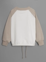 Свитшот для девочки осенний с завязками