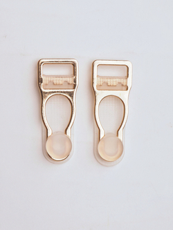 Чулкодержатель металлический светлое золото ширина 1 см