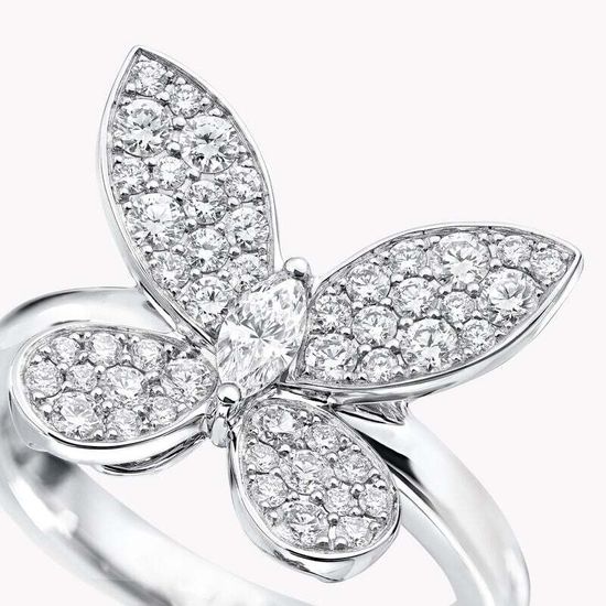 Кольцо Graff Pavé Butterfly Diamond Small Ring