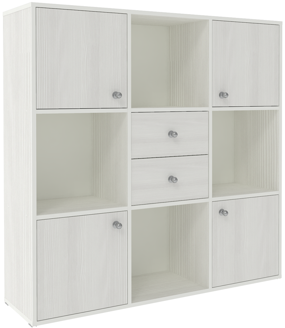 Стеллаж КарИВи Джери Белое Дерево Белое Дерево