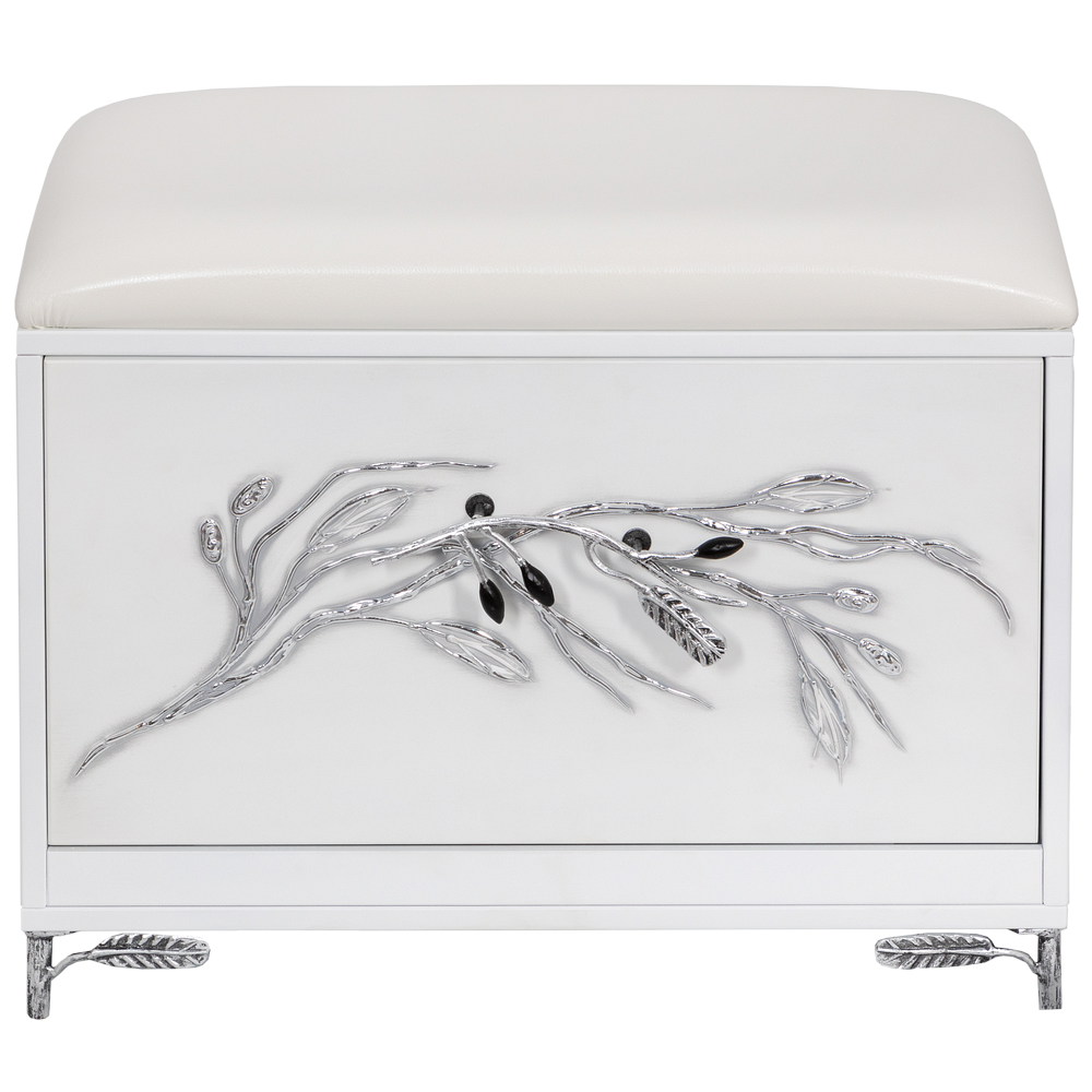 Банкетка Oliva Branch (Олива Бранч) Айс Античное серебро