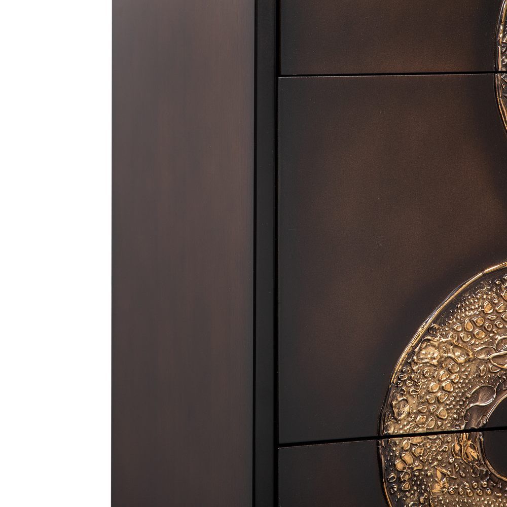 Комод Серпентис с 3 ящиками Каштан