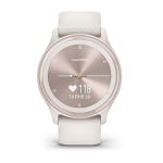 Часы Garmin Vivomove Sport цвета слоновой кости, безель цвета персикового золота, силиконовый ремешок, 010-02566-01