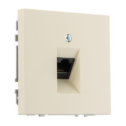 Компьютерная розетка RJ 45 LIREGUS MODERN IKL-001-01.M/SM слоновая кость матированная