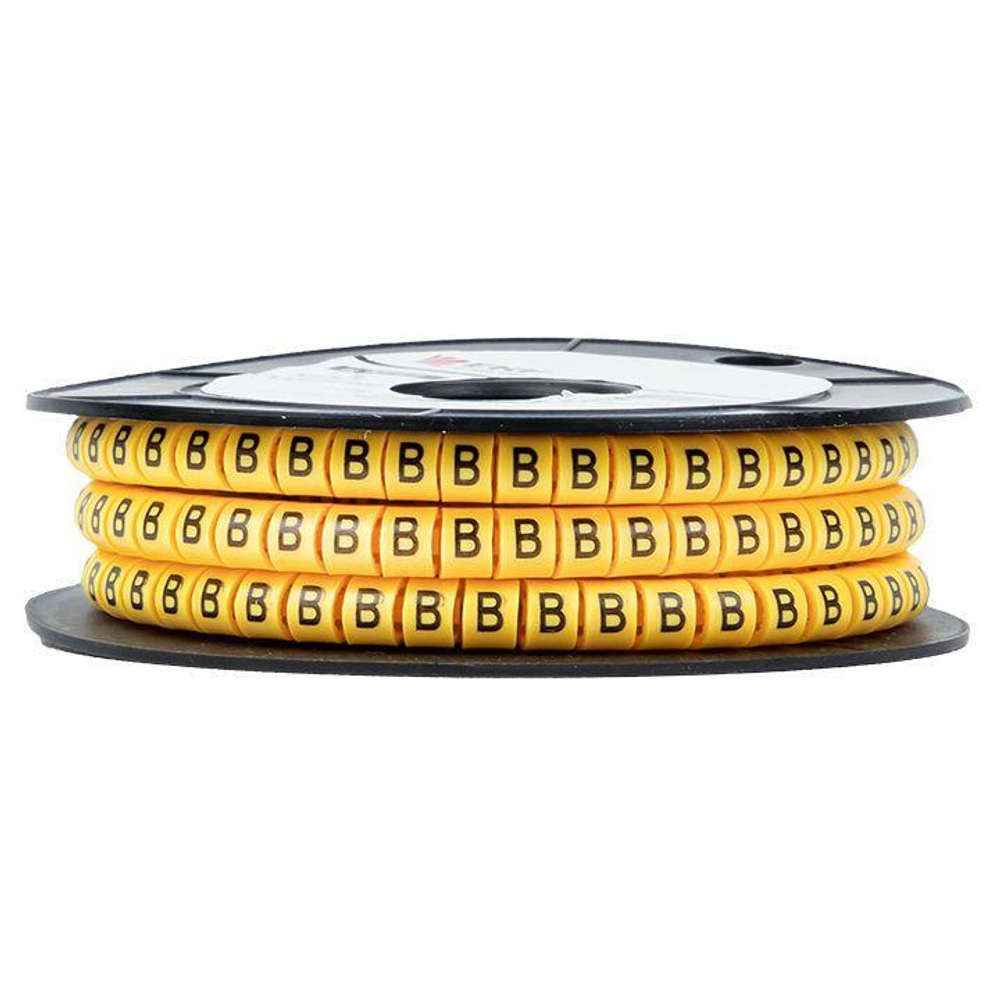 Маркер каб. 6.0кв.мм "B" (ЕС-3) (уп.350шт) EKF plc-KM-6-B