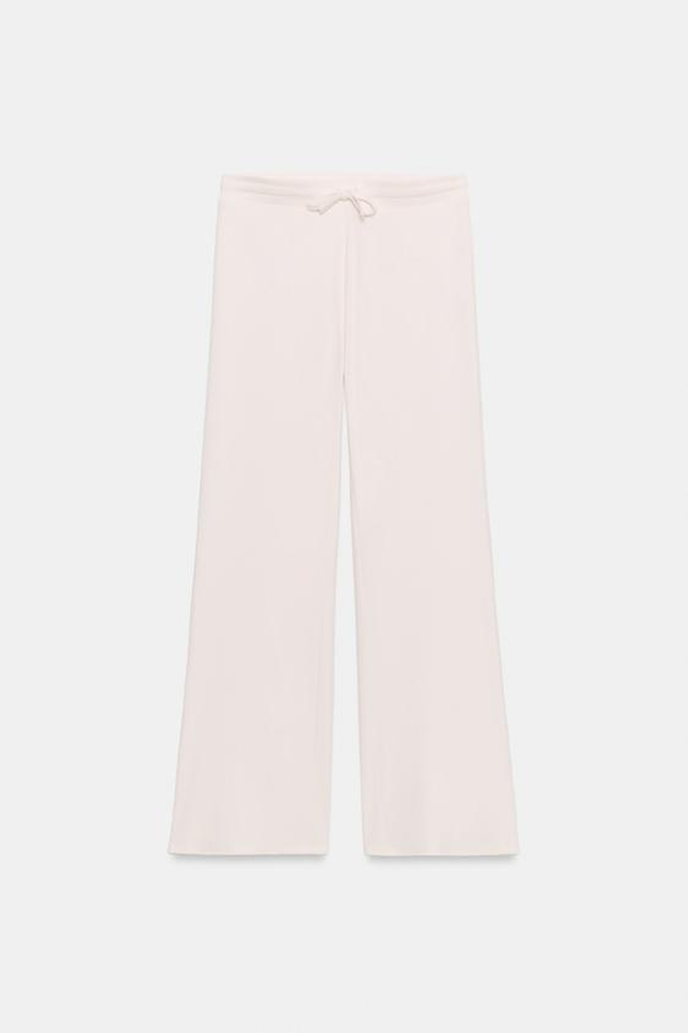 ZARA БРЮКИ ПРЯМОГО КРОЯ В РУБЧИК, ПАСТЕЛЬНО-РОЗОВЫЙ