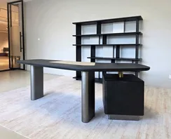 Стол письменный с ящиками 4768, 226х90 см, черный