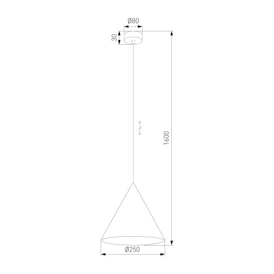 10008 / подвесной светильник / Cono