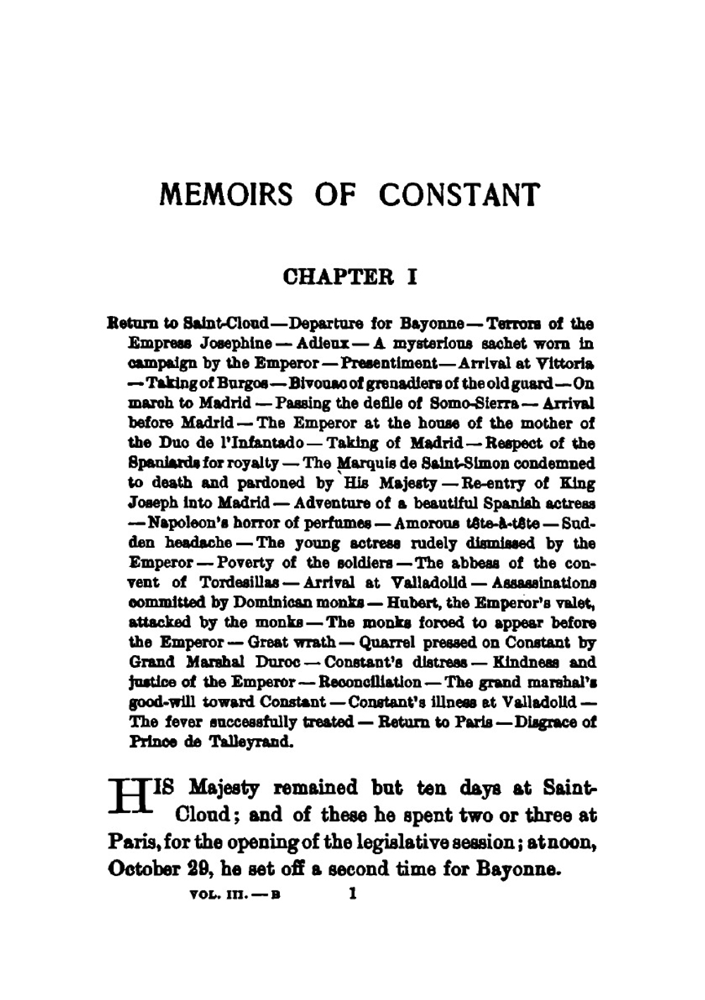Memoirs of Constant, First Valet de Chambre of the Emperor, on the Private. Vol. 3 | Louis Constant Wairy