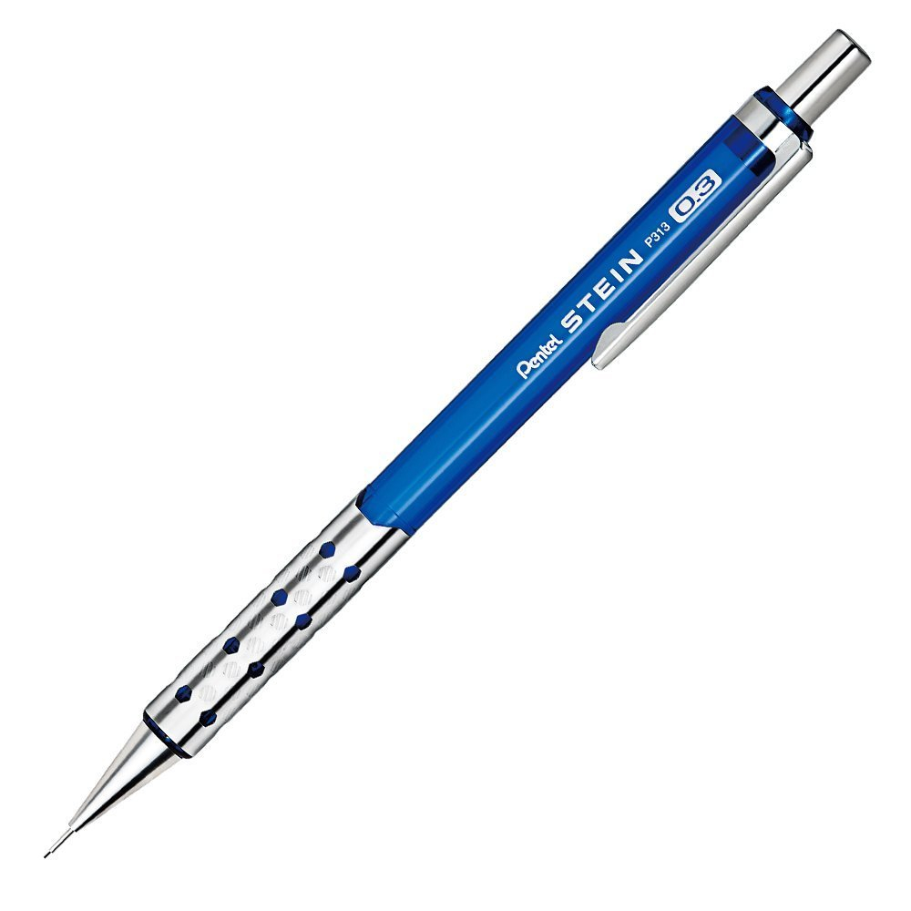 Pentel Stein P313 (синий) - купить механический карандаш 0,3 мм с доставкой по Москве, СПб и РФ