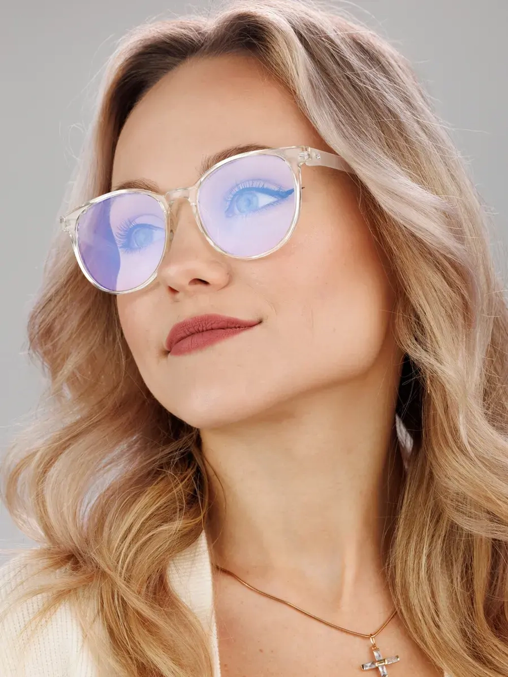 Очки для компьютера имиджевые защитные прозрачные нулевки