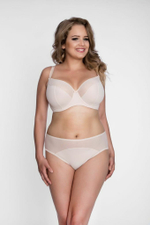 Однотонный бюстгальтер на косточках с мягкой чашкой plus size (Размер: 70K) (Цвет: черный)