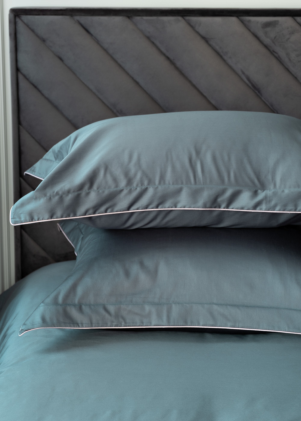 Наволочки 2шт 50x70 Garda Decor зеленые 107TD-D26G2-NAV ZEL