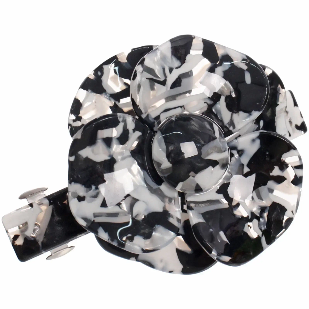 Заколка - автомат для волос «AKS-EMPIRE», цвет мрамор, 8,5*6,5см