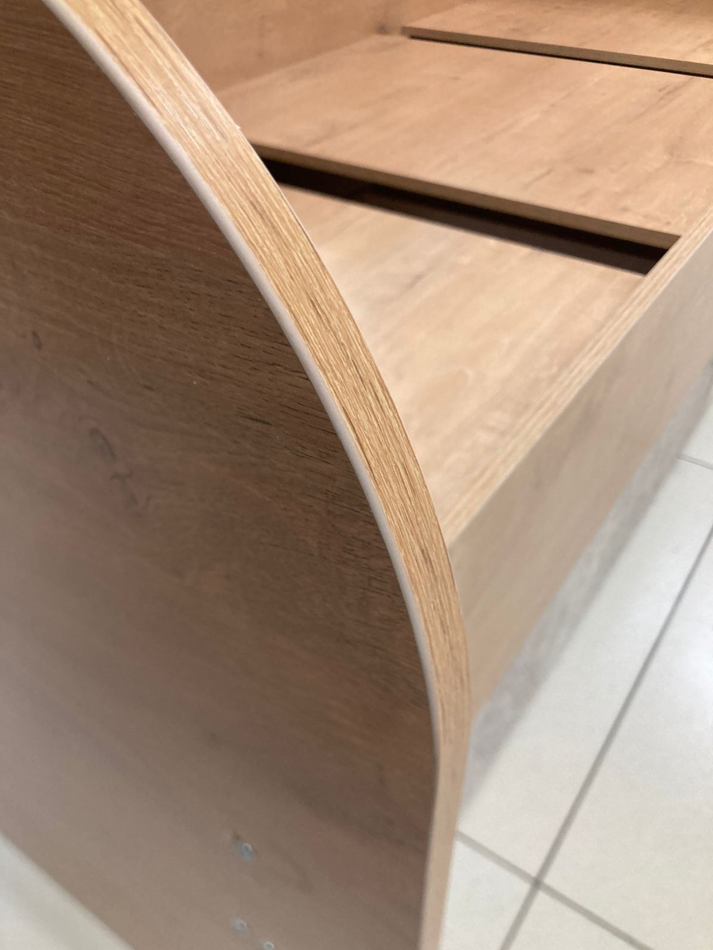 Кровать 1сп. Ассоль Дуб бунратти/анкор белый/дельмар