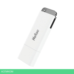 USB Flash-накопитель Netac U185 2.0 16GB белый (NT03U185N-016G-20WH)