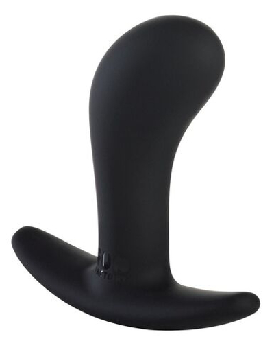 Черная анальная пробка Bootie S - 7,5 см. (Цвет: черный)