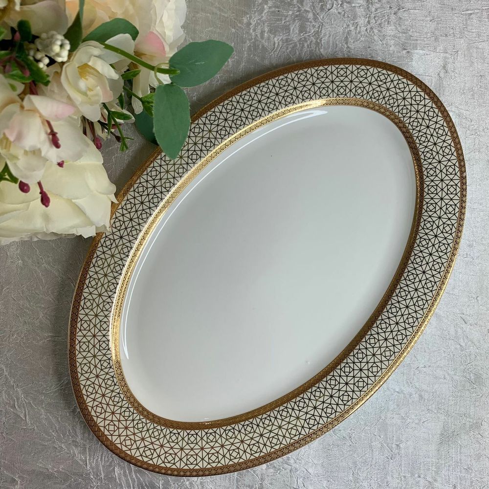 Lenardi 205-013 Набор из 2 овальных блюд 30 см BLACK BACCARA в под.уп.(х12)