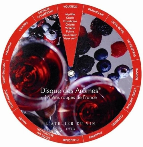 Диск с ароматами вин L'Atelier du Vin, Wine Aromas Disc, French Version
